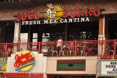 loco burro is one of the best places to eat in Gatlinburg TN on the Strip