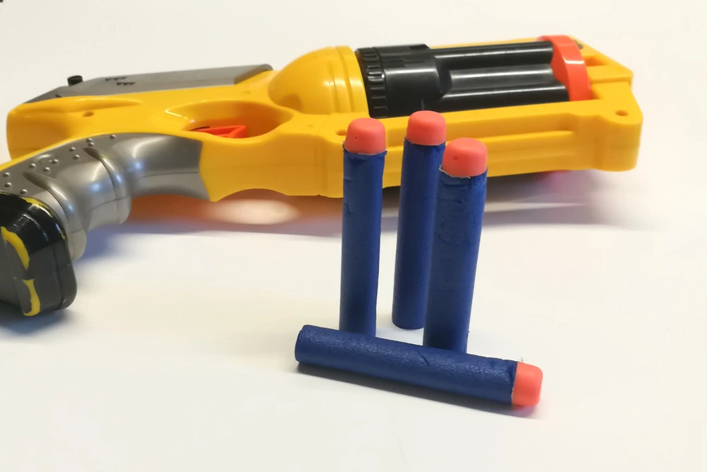 nerf foam bullets and gun