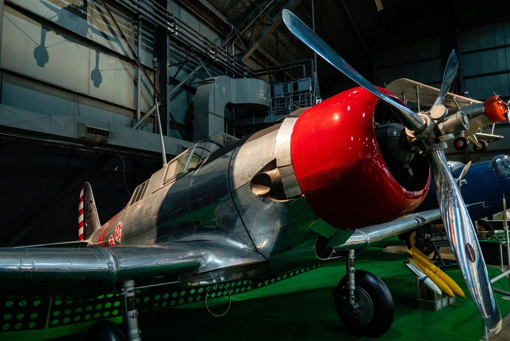 war plane in museum of aviation