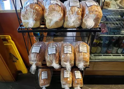 freshly baked bread at pottery house