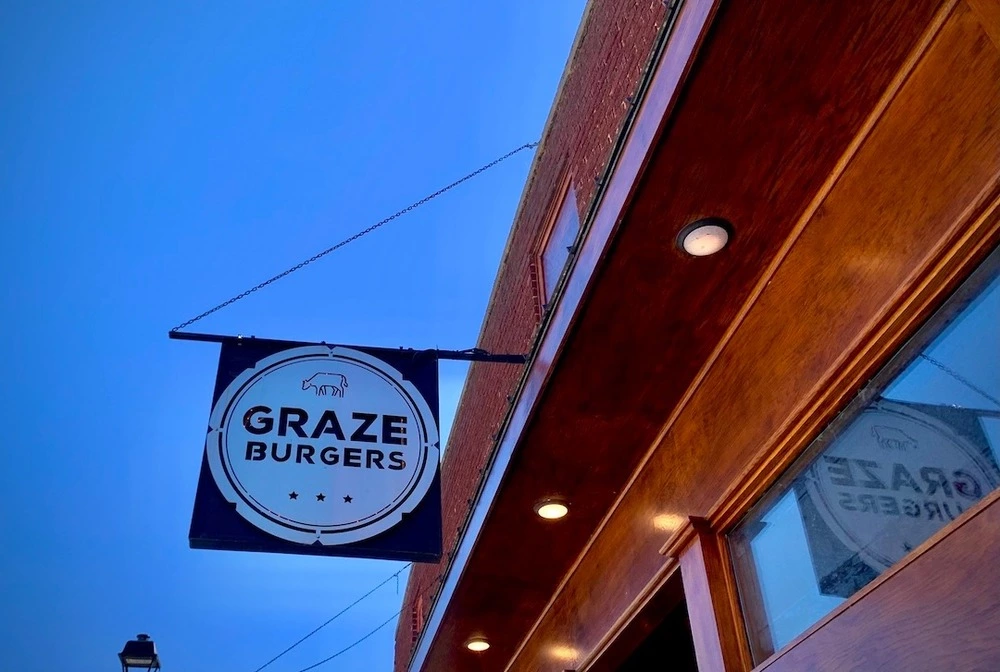 Graze Burgers sign