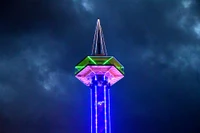 Gatlinburg Space Needle is one of the fun things to do in Gatlinburg TN at night