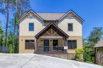 soaky mountain lodge is one of our Smoky Mountain large cabins